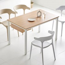 깔끔한 식당매장용 수저통 4인 식탁 테이블 1200(6색) 요즘유행하는 세련된, 4.멀바우/블랙