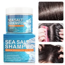 천연 바다 소금 샴푸 240ml 헤어 트리트먼트 두피 건선 가려움증 비듬, 한개옵션0
