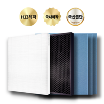 (호환) 청호 공기청정기 이과수 A-032 CHA-310BA 필터, H13헤파필터, H13헤파1+활성탄 탈취1+프리3/SET