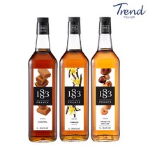 1883 루틴 바닐라 시럽 1개+카라멜 시럽 1개+로스티드 헤이즐넛 시럽 1개, 1개, 1000ml