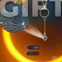 커플템 PREMIUM 키링 2개 100언어로 사랑해 목걸이 Heart 키홀더 + 가죽 키체인 COFFEE 선물포장 보증서