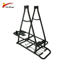 더블 레이어 전기 자전거 후면 랙 배터리 캐리어 26 인치 700C 전자 액세서리 Ebike 수하물 조절 가능, 03 26inch HT