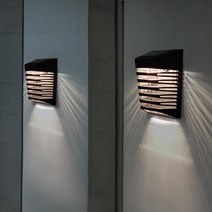 태양광벽등 벽부등 태양열 스마트가로등 테라스조명 정원등, B타입