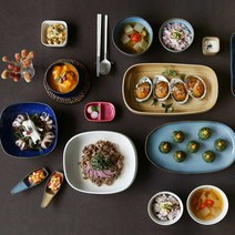 까사무띠 쎄나 플레이트 그릇 접시 225종 소스볼2.5cm 퀴진드마망, 17.세나 직사각 접시 15cm, 루이블루(다그레이)