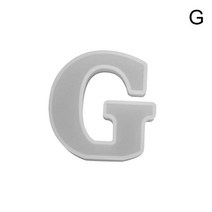 큰편지 실리콘 금형 대문자 수지 장식 에폭시 홈 생일 Diy 웨딩 파티 공예 L N7u5, 07 G Transparent