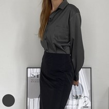 빅사이즈사랑해요 O556L309 크리미카라포켓루즈셔츠 CR