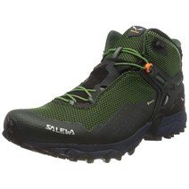 Salewa 남성용 트레일 러닝화 블랙아웃/레드 오렌지 9, Raw Green Pale Frog