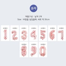 생일 이벤트 장식소품 숫자 알파벳 은박풍선 골즈로드, 알파벳은박풍선(소)로즈골드J