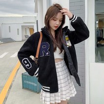 바시티 자켓 점퍼 여자 빅사이즈 잠바 공용 스타디움 야구 과잠