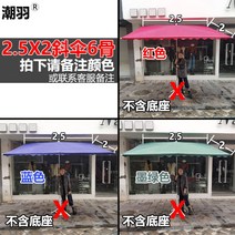 파라솔 캠핑 낚시 대형 접이식 비치 바람막이 특대형 음식점 야외 편의점 우산 휴대용 예쁜 하프, (사산)2.5x2육골(색상메모)