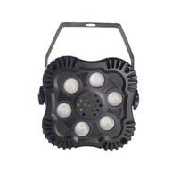 4 눈 led 파 can 무대 효과 조명 dj disco 홈 파티 dmx 제어 사운드 자동 원격 모드 rgbw 4 in 1 wash lamp, 6 아이 파, 나는 플러그