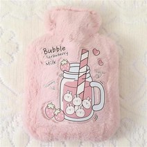 생리핫팩 250/500/750ML 뜨거운 물 병 플러시 만화 카와이 베어 캣 토끼 동물 패턴 두꺼운 뜨거운 물 가방 핸드 피트 겨울 따뜻한, 18 750ml