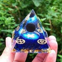 광물 오르고나이트 피라미드 자수정 은하수 명상도구 천연 크리스탈, 11.K