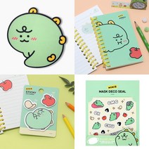 카카오프렌즈 죠르디 니니즈 마우스패드 스티커 메모지 노트 마스크홀더 굿즈모음, 6. 죠르디 워커 스티커, 1개