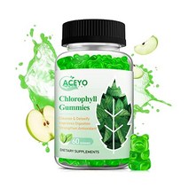 멀티비타민 Organic Chlorophyll Gummies for Women Men Adult Kids Vitamin + Zinc Cider Vinegar Vegan Herbal