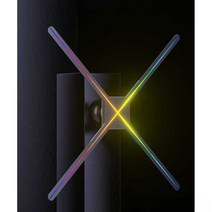 홀로그램 팬스크린 LED 3D 프로젝터 회전 디스플레이, 49CM+ 보호 커버