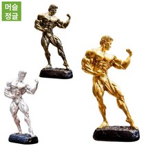 헬스트로피 보디빌딩 우승트로피 상패 40cm, 높이40cm 브론즈