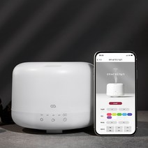218168 오아 IoT 무드등 미니 초음파 가습기 7가지 LED 무드등 스마트폰 어플연동, 오아 IoT 가습기 H0083