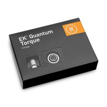 EKWB EK 퀀텀 토크 STC 1016 소프트 튜빙용 압축 피팅 1016mm (38인치 ID 58인치 OD) 블랙 니켈 6팩, Nickel