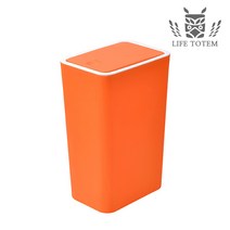 굿즈팡팡 기저귀쓰레기통 자동 심플휴먼 원터치 인테리어휴지통 8L 오렌지, 단품