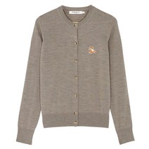 메종키츠네 여성 칠랙스 폭스 패치 어드저스티드 가디건 IW00528KT1036 H250 BEIGE MELANGE [MAC267be]