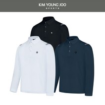 [봄가을용]김영주스포츠 남성 기능성 스판 포인트 카라 골프 티셔츠 MT1729