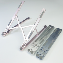 Bamon S1 프리미엄 접이식 휴대용 노트북 거치대 알루미늄 각도조절 맥북 태블릿 아이패드 높이조절 받침대, PINK