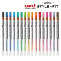 유니 시그노 스타일핏트 젤잉크 리필심 UMR-109 0.38mm, 2개입, 바이올렛