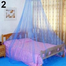 캐노피 모기장 침대 우아한 레이스 방충망 커튼원형 돔 침구, 06 Dark Blue