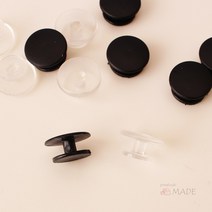 프로사부작 신발꾸미기 꼬다리 단추 운동화 단추 데코파츠 파츠 휴대폰 데코덴 만들기용품 악세사리부자재 DIY, 꼬다리단추블랙10개, 1개