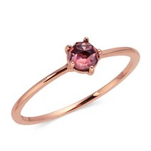 [비앤비골드] 14K 로즈컷 캐보션 투어멀린 반지 NPR36151