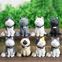 귀여운 햄스터 고양이 피규어 8종, 단품