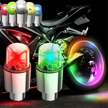 2pcs 오토바이 핫 휠 스포크 라이트 led 자전거 네온 밸브 라이트 자동차 타이어 캡 플래시 램프 다채로운 도로 mtb 자전거, 2개 흰색