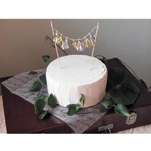 나무무늬 생크림 클레이케익 다양한 지름 x 높이8cm /생일웨딩파티모형케이크, 16cm x 8cm
