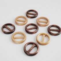 나무 버클 (40mm /낱개), 내츄럴 (50490)
