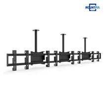 마운트피아 MB-40 메뉴보드거치대 천정형 멀티 4단 TV 거치대 브라켓 32-55인치, 블랙, 1000mm, 1000mm