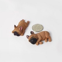 귀여운 불독 자석 (브라운), 브라운 앞으로누운