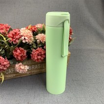 스포츠 보온병 물병 Thermo 머그잔 스테인레스 스틸 cartoon 고양이 짚 절연 컵 Thermoses Tthermal 병으로 수신 거부, HA353-GREEN-400ML
