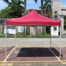 접이식 천막 포장마차 캐노피 그늘막 튼튼한 자바라, 2m x 2m (블루)