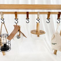 캠핑트리 감성 가죽고리 인디언행어 데이지체인 아이보리 브라운 초코, 스틸형