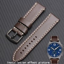 Shengmeirui-tissote 1853 시계 스트랩 티쏘 크로노 XL 시리즈 T116 22mm 남성용 밴드 가죽