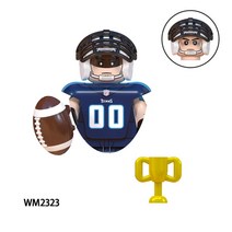 축구 완구 럭비 농구 스포츠 선수 번들 NFL 빌딩 블록 미니 액션 피규어 장난감 24 개세트, 27.WM2323 - With Body