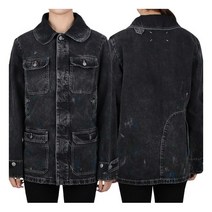 [메종마틴마르지엘라] [메종마르지엘라] 페인트 블랙 데님자켓 (S51AM0475 S3084