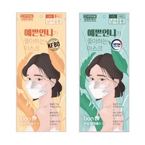 [40매] 블루인더스 블루본 예쁜언니 KF80 KF94 마스크 대형, 예쁜언니 KF80 40매