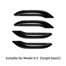 도어핸들커버 도어캐치 Tesla model3 modely 2022 자동차 부동액 도어 핸들 스티커 수리 액세서리 트림 장식 도어 핸들 프로텍터 커버, m3y-ex82l블랙