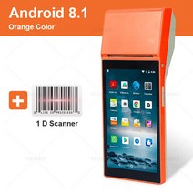 안드로이드 POS PDA 터미널 열 무선 모바일 프린터 58mm 영수증 BT 빌 와이파이 NFC 스캐너 올인원 시스템, 03 Scanner Version_01 EU 플러그