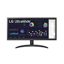 LG 26WQ500B 26인치 클래스 21:9 울트라 와이드 풀 HD(2560x1080) IPS 모니터 AMD FreeSync 프리미엄 sRGB 99% 색역 HDR10 및 3면 가