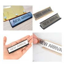 고급 스탠드형 NEW ARRIVAL 사인 블랙 표시 옷가게POP, 골드