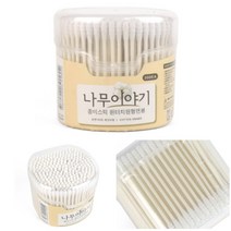 종이스틱 회오리형면봉 300P 원형 원터치포장 구급응급용품 귀면봉
