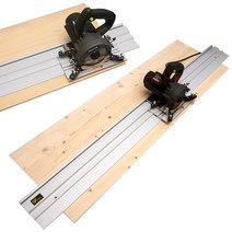 플런지 원형 톱 가이드 레일 용 1.2m 45inch 범용 기본 트랙 톱 트랙 가이드 스트레이트 에지 절단 목공 도구, 커넥터, 1개
